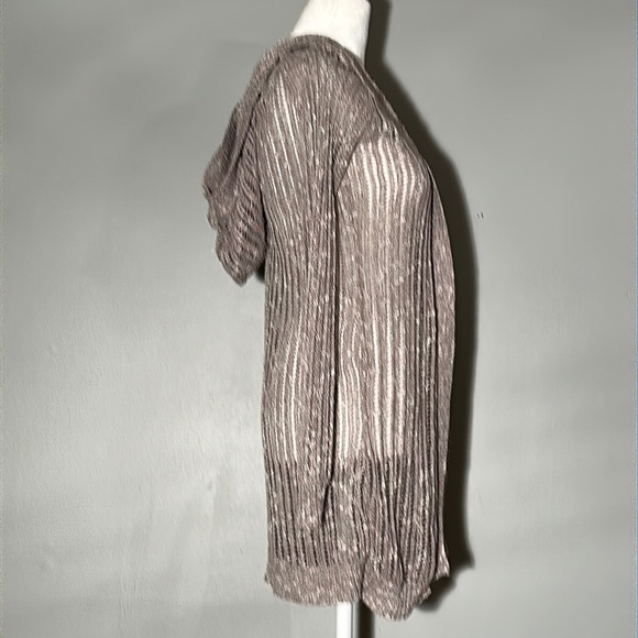 Full Tilt Purple and White Cardigan Sweater with Hood, Size Medium - Picture 3 of 6